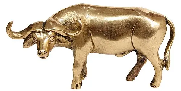 Brass Bull Statue