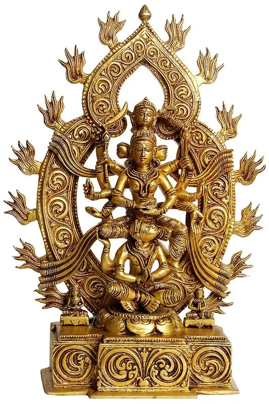12" Kamakhya Devi (Rare Goddess) in Brass | Handmade | Made In India