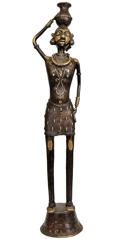 Tribal Lady with a Pot