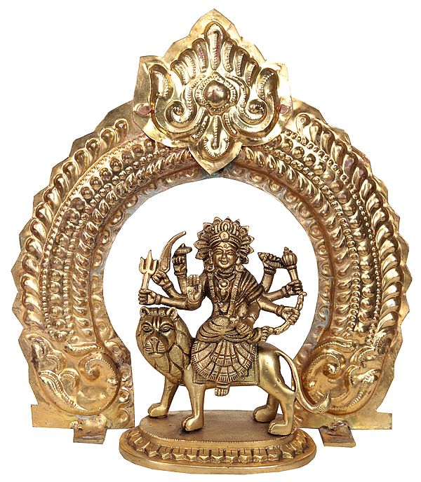 Goddess Durga with Arch (Thiruvatchi)