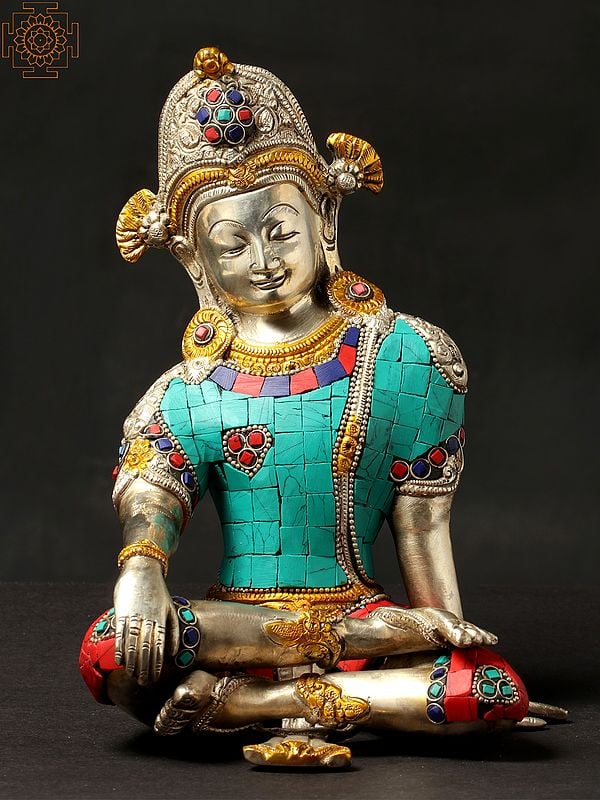 9" Indra - The Most Popular Vedic God In Brass | Handmade | Made In India