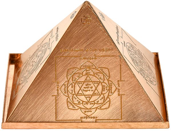 Tamil Vastu Pyramid | Sri Yantra Copper Pyramid | Exotic India Art