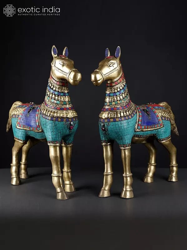 Pair of Decorated Horses