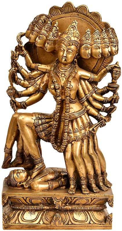 Goddess Mahakali Brass Statue