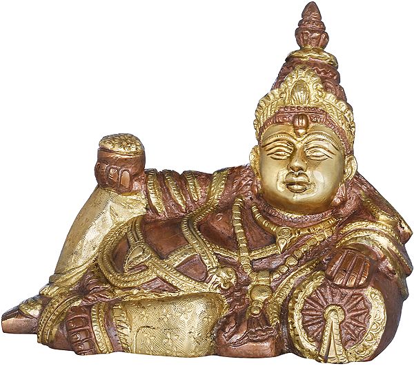 Kubera - The Lord of Wealth In Brass | Handmade | Made In India