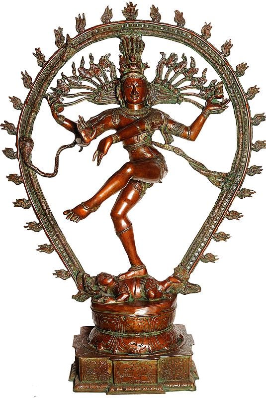 55" Large Size Nataraja In Brass | Handmade | Made In India