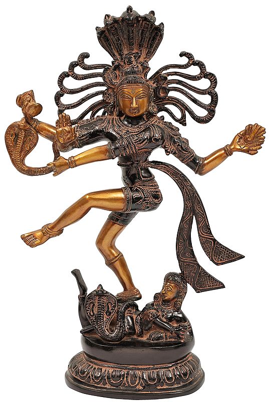 17" Lord Shiva as Nataraja Brass Sculpture | Handmade | Made in India