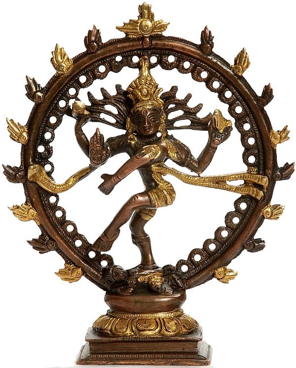 6" The Splendour Of Nataraja In Brass | Handmade | Made In India