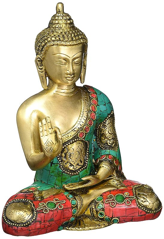 The Superbly Calm Shakyamuni, The Lengthened Earlobes Almost Touching The Shoulders