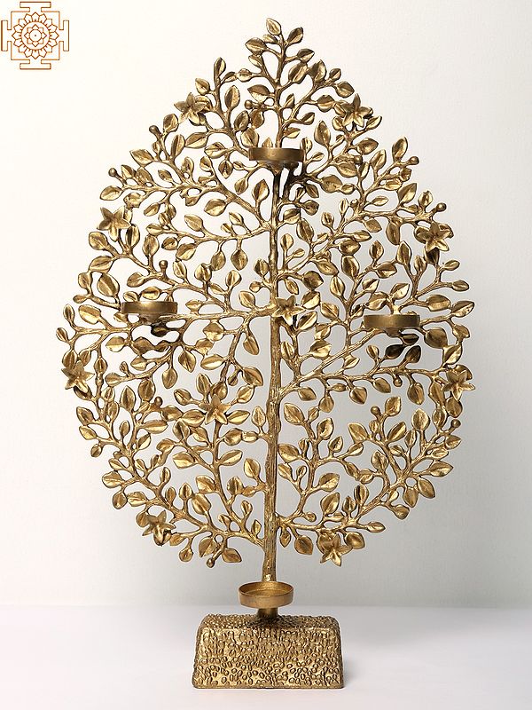 Tree of Life with Four Wax Diyas Holder