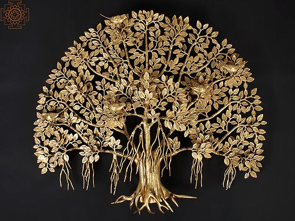30" Big Banyan Tree in Brass