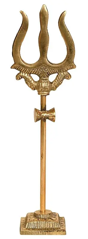 Small Brass Trishul