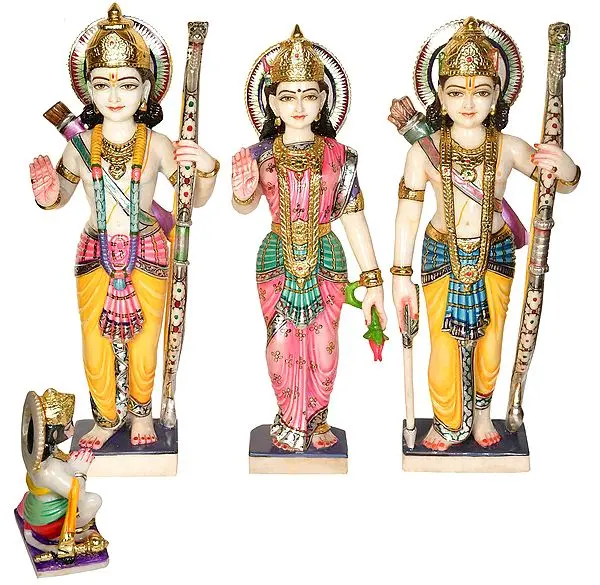 Rama Durbar White Marble Statue