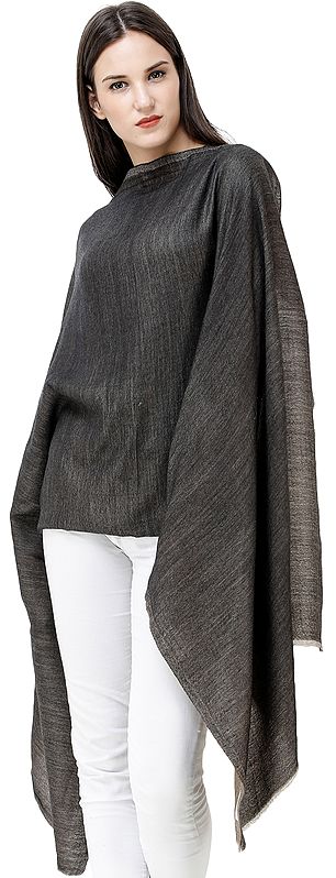 Plain Reversible Semi-Cashmere Stole