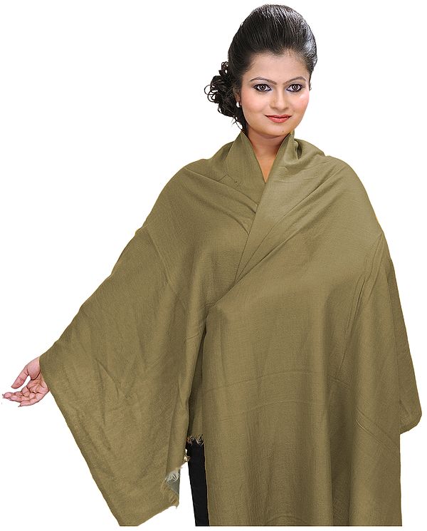Plain Reversible Semi-Cashmere Stole