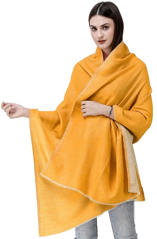 Plain Reversible Semi-Cashmere Stole