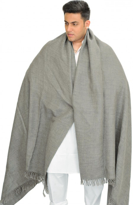 Plain Men's Angora Dushala (Lohi) from Kullu