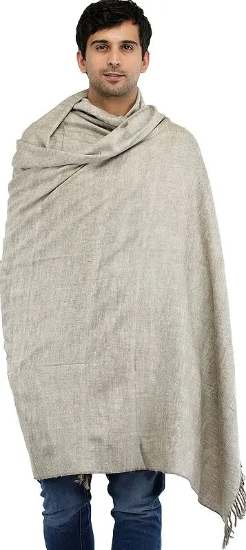 Cobblestone Plain Men's Dushala (Chaddar) from Kullu