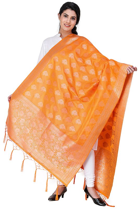 Dupatta from Gujarat with Brocaded Bootis