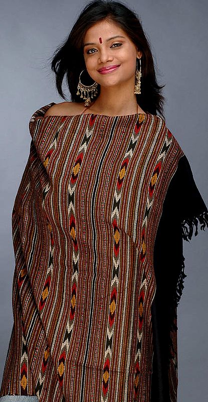 Black Kullu Shawl