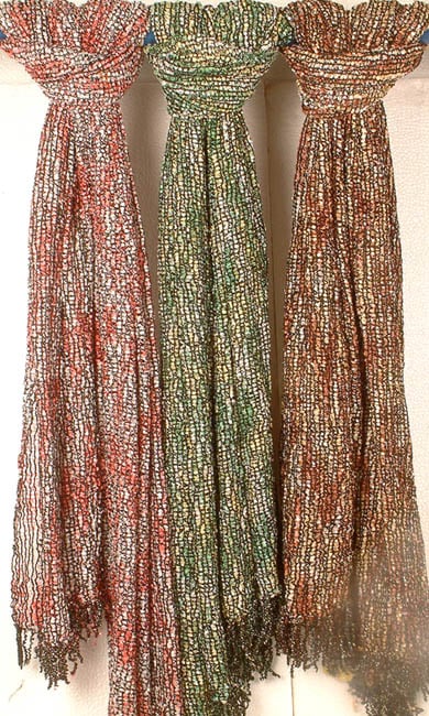 Lot of Three Matted Pure Wool Stoles
