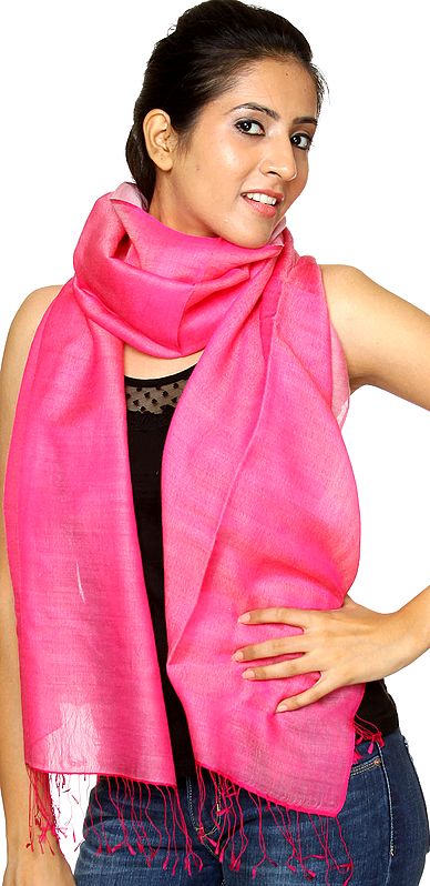 Pink Water-Pashmina Stole from Nepal