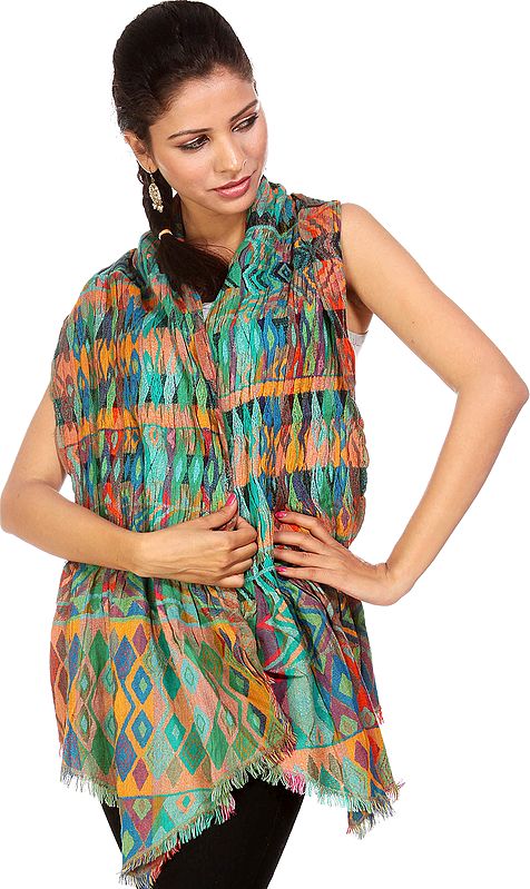 Multi-color Woven Stretchable Scarf