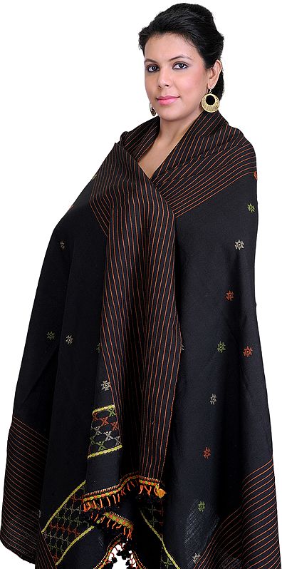 Shawl from Kutchh with Hand-woven Bootis