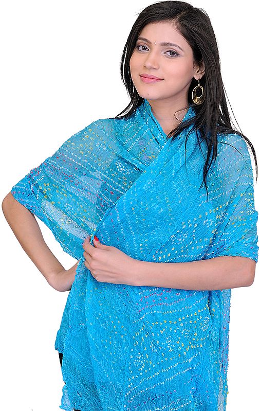 Tie-Die Bandhani Dupatta from Jodhpur