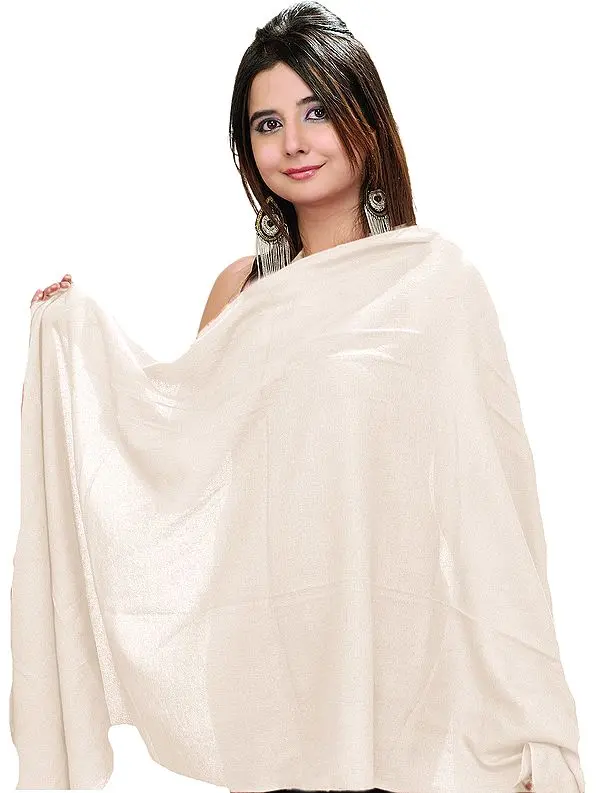 Plain Pashmina Shawl from Nepal