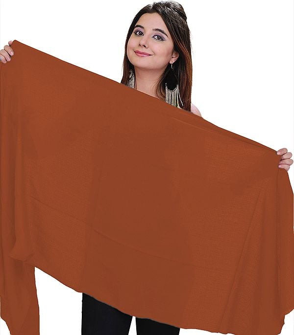 Plain Cashmere Stole from Nepal