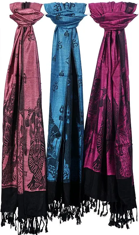 Lot of Three Reversible Prayer Stoles