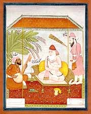 Guru Nanak, with Bhai Mardana Singing