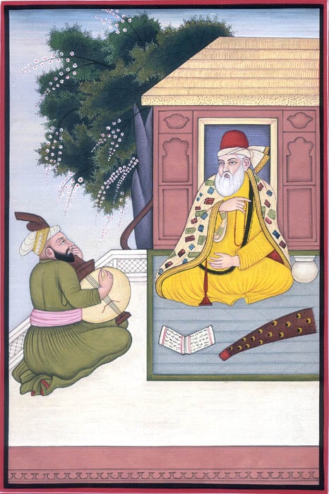 Guru Nanak Dev with Bhai Mardana Singing