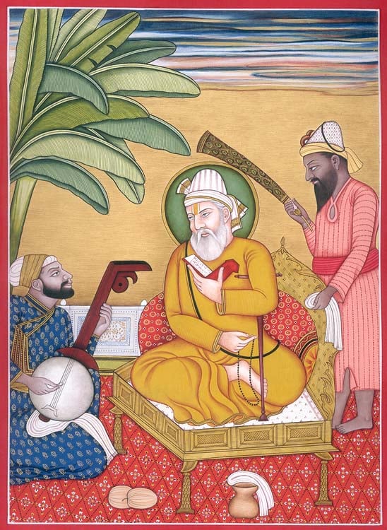 Guru Nanak with Mardana and Bala