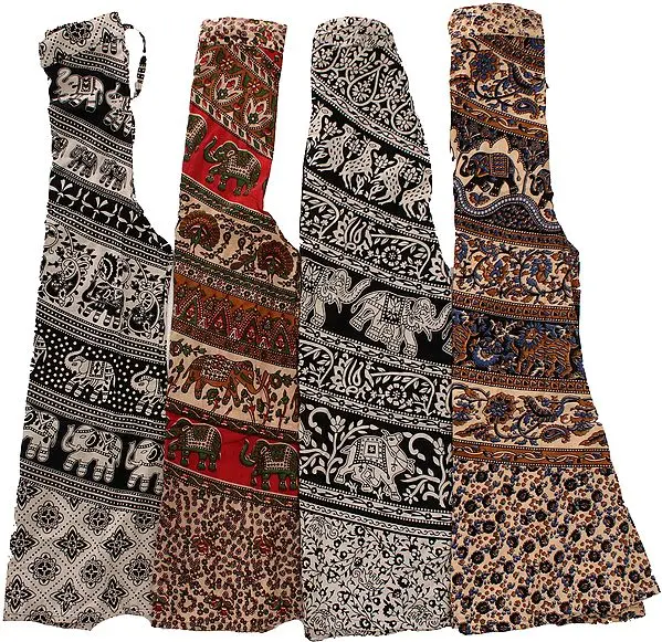 Lot of Four Printed Palazzo Pants from Pilkhuwa