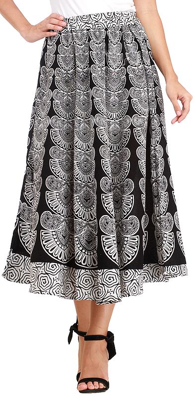 Midi-Skirt from Pilkhuwa with Block Printed Motifs