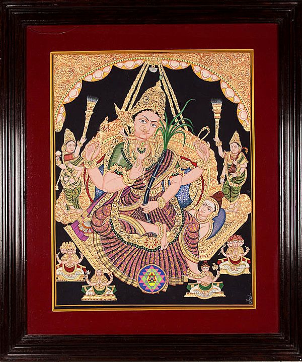Goddess Rajarajeshvari  (Framed)