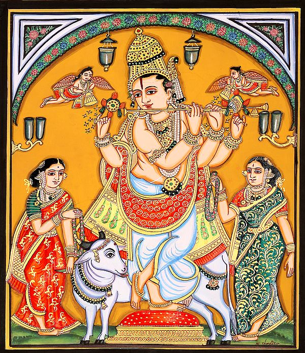 Shri Krishna with Gopis