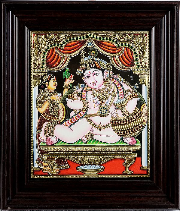 Baby Krishna (Framed)