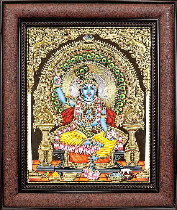 Chakradhari Shri Krishna (Framed)