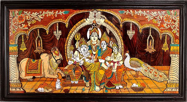 Shiva Family (Framed)