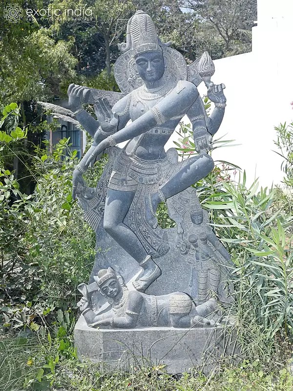 82" Ardhanarishvara - Lord Shiva | Granite Statue