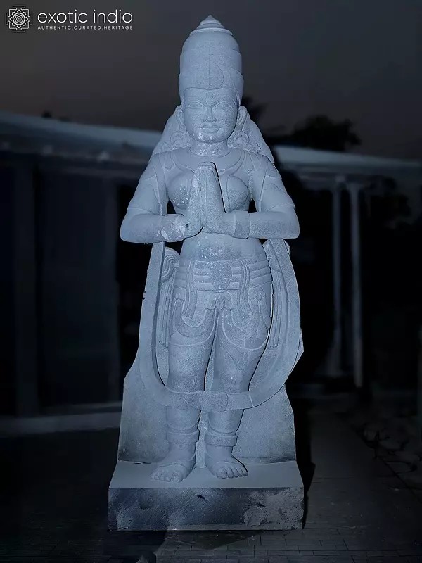 Monumental Granite Statue of Hindu Goddess