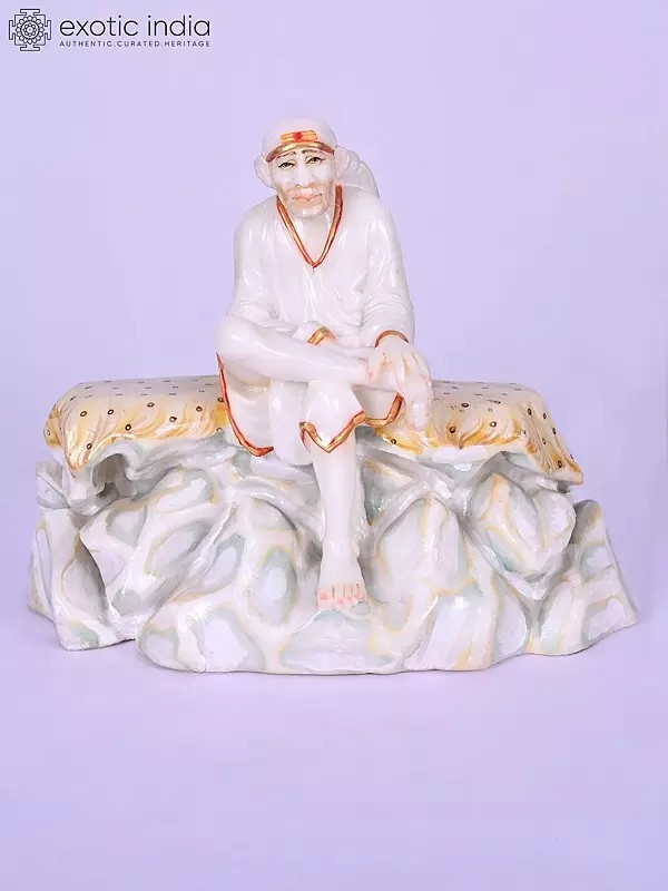 Sai Baba - The Great Sufi Saint Marble Statue (12 Inch)