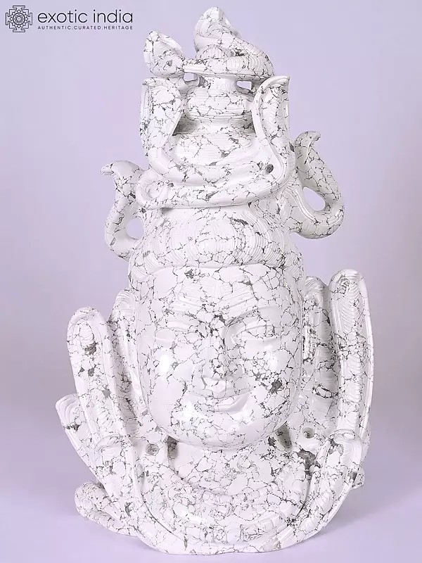 Lord Shiva Marble Bust - 18 Inch Sculpture