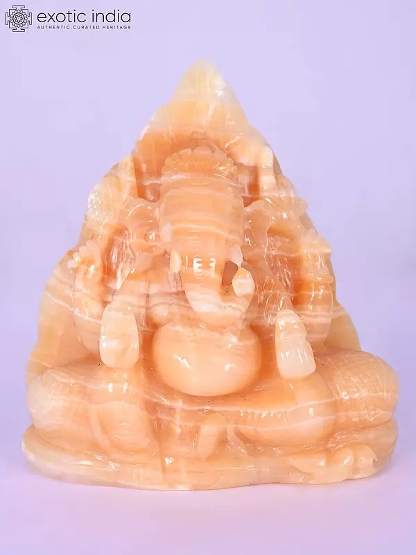 6" Lord Ganesha | Gemstone Statue | Handmade Indian Art