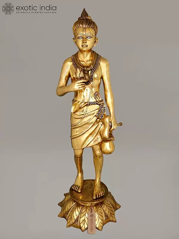 82" Tall Shri Neelkanth Varni (Bhagawan Swaminarayan) | Brass Statue