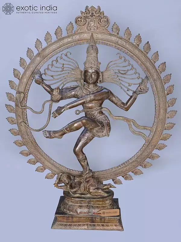 72" Huge Size Nataraja (Dancing Lord Shiva) Brass Statue