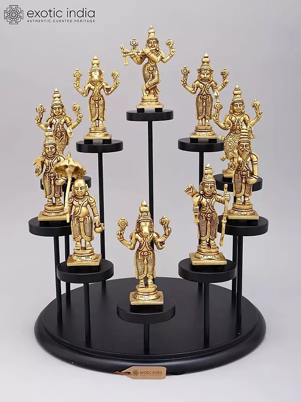 Brass Dashavatara Figurines Collection - 15